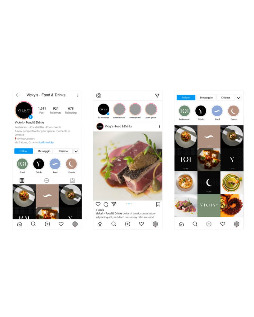 Social media: anteprime di feed Instagram