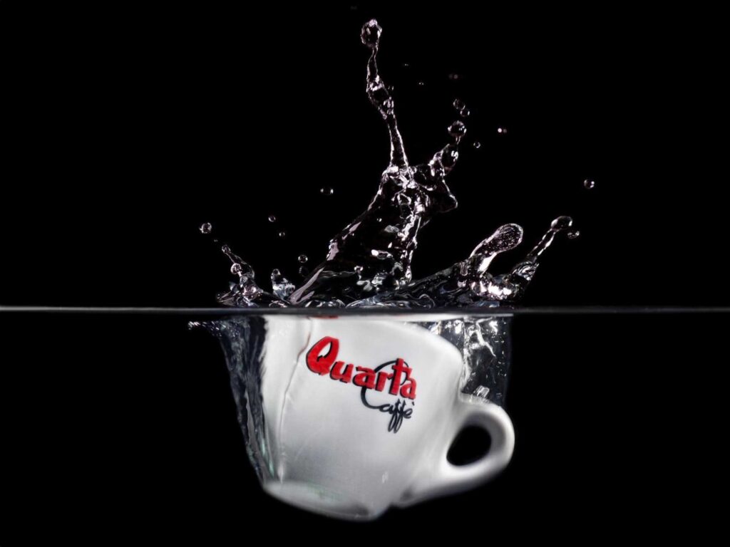 Still life: tazzina di caff&egrave; Quarta con schizzo