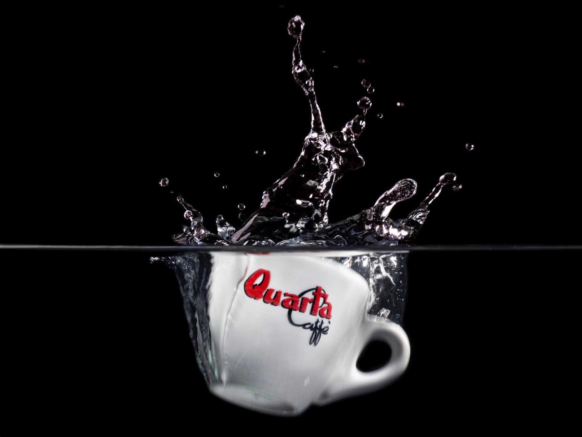 Still life: tazzina di caff&egrave; Quarta con schizzo