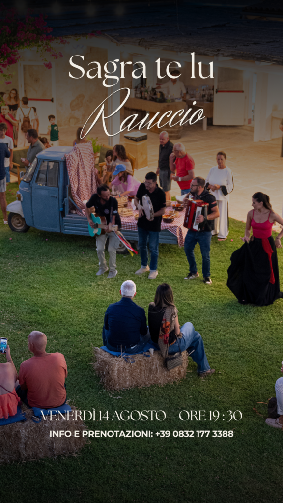 Masseria Rauccio, grafica della Sagra te lu Rauccio