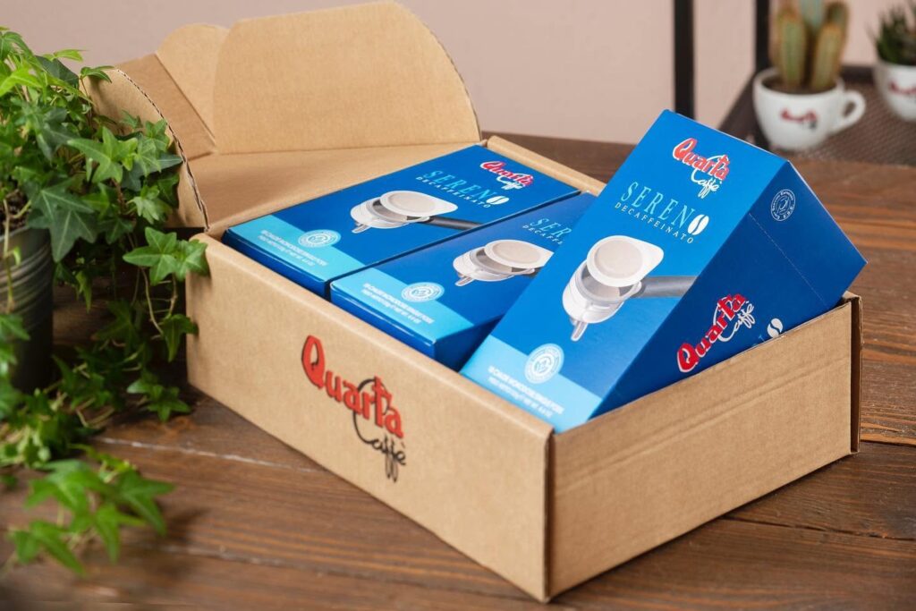 Quarta Caff&egrave;, confezioni di caff&egrave; in una scatola
