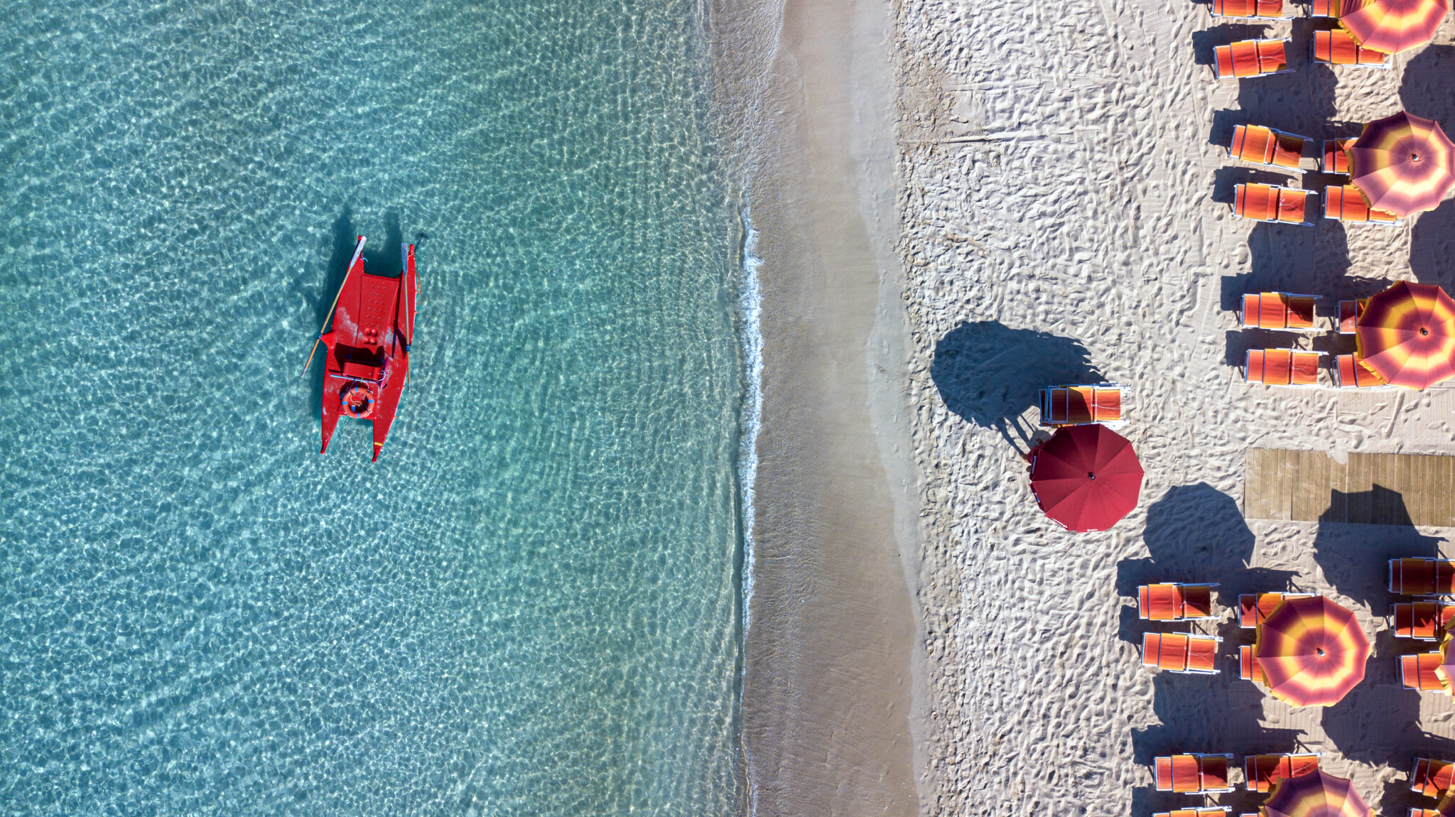 Riprese con drone: spiaggia del Salento dall'alto